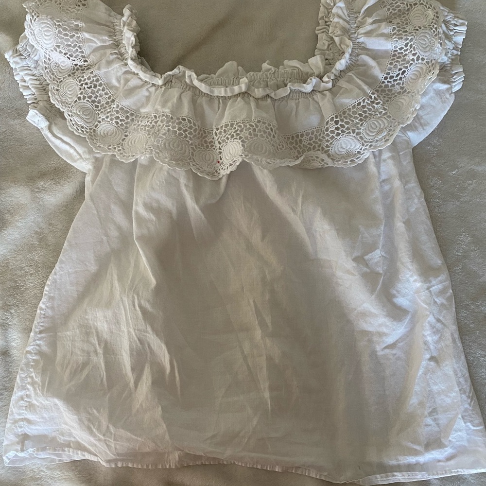 White lace top